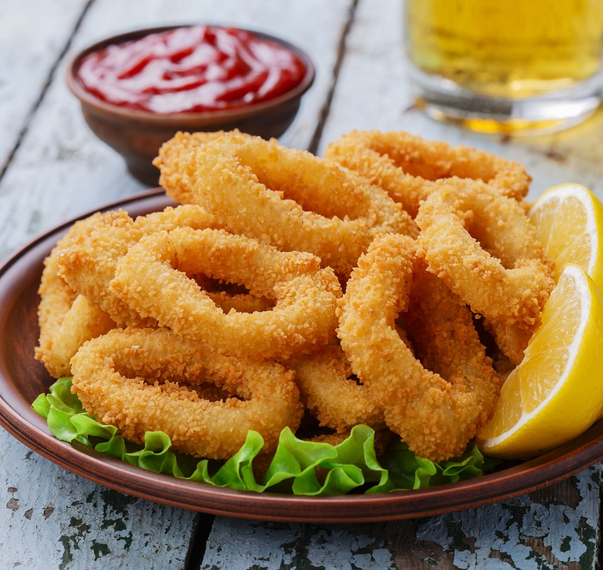 MILADY BEACH Restaurant Bord De Plage Vue Mer Biarritz Calamars Frits